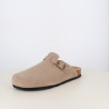 Mules I’m Free Bout Fermé en Daim Marron